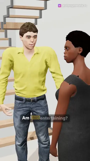 Funny 3D Animation of a Boy Talking to Himself