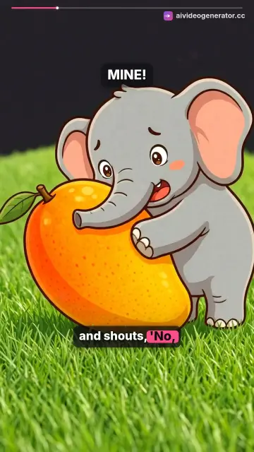 Elephant vs Mango Funny Story
