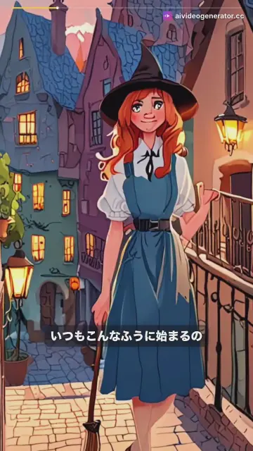 魔女の日常風景：魔法の朝と空の旅