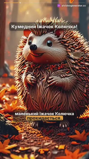 Колючка та Білочка: Осіння Пригода Їжачка