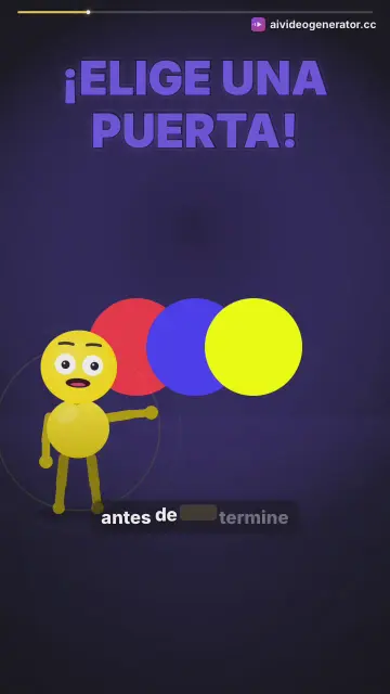 Elige la Puerta Mágica Roja Azul o Amarilla